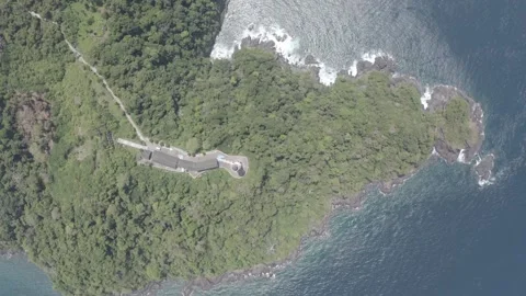 AH - S-LOG Raw File - The Beautiful View of Willem's Tower III Lighthouse Video stock 242389343