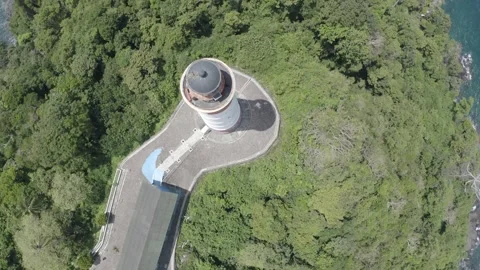 AH - S-LOG Raw File - The Beautiful View of Willem's Tower III Lighthouse Video stock 246864031