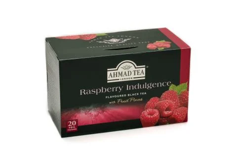 Ahmad Tea Raspberry 20 foil teabags Stock-Fotos