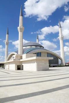 Ahmet Hamdi Akseki Mosque,. Stock Photos