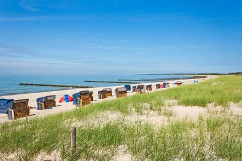 Ahrenshoop beach Stock Photos