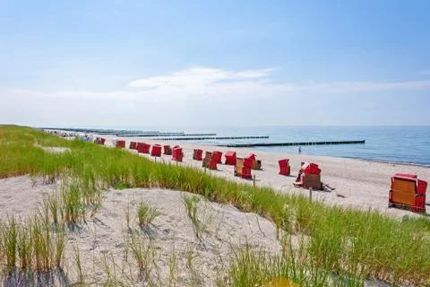 Ahrenshoop beach Stock Photos