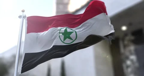 Ahwaz-flag-waving-seamless-loop-4k-60fps Stock Footage 331374054