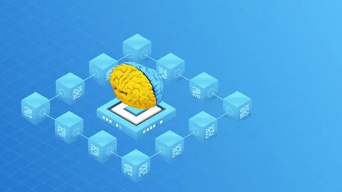 AI 3d isometric explainer animation for business strategy, global business  Stock Footage 252986948