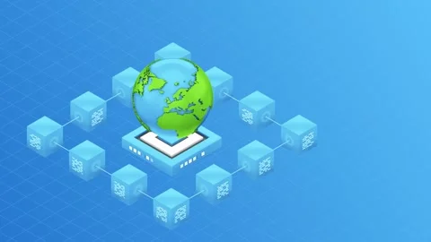 AI 3d isometric explainer animation for business strategy, global business  Stock Footage 252987086