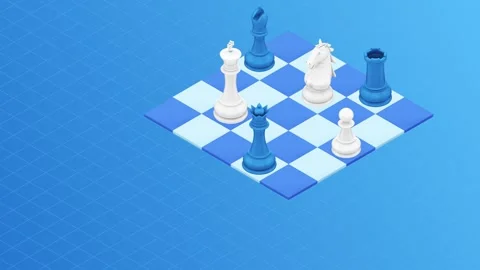 AI 3d isometric explainer animation for business strategy, global business  Stock Footage 252987170