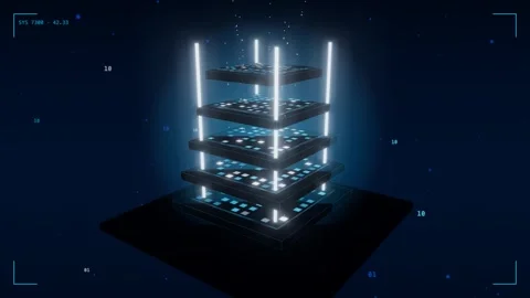 Ai accelerator stacked chiplet dies Stock-Footage 340017967