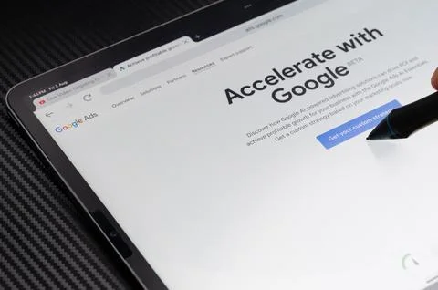 AI Ad google strategy Stock Photos