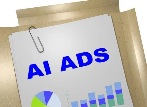 AI Ads concept Stock Illustration