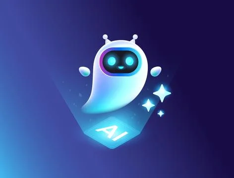 AI Agent 3d character design vector illustration Stock Illustration