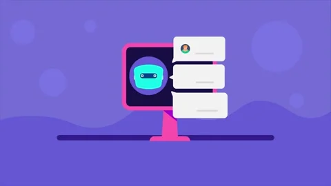 AI agent analyze customer data with previous conversation and purchase history. Stock Footage 337956363