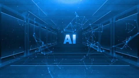 Ai agent- businessman working with virtual reality at office. Multi agent AI Stock Footage 320621076