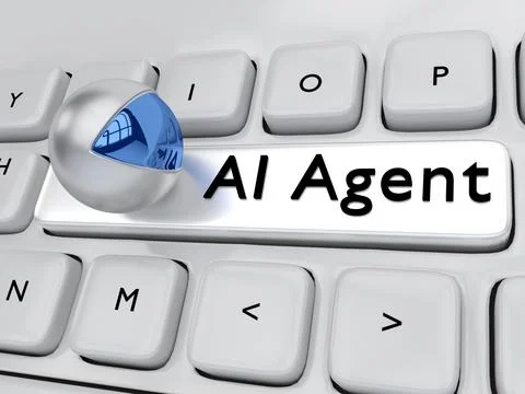 AI Agent concept Stock Illustration