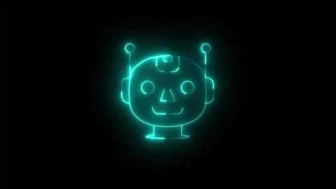 Ai agent cyan Stock Footage 330204164
