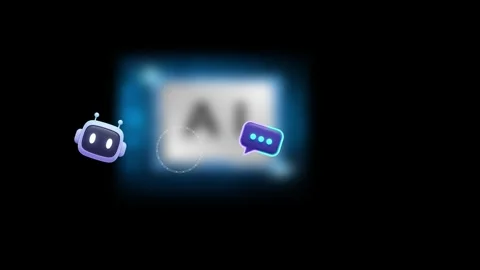 AI Agent Data Flow Output Animation Background 스톡 동영상 330090291