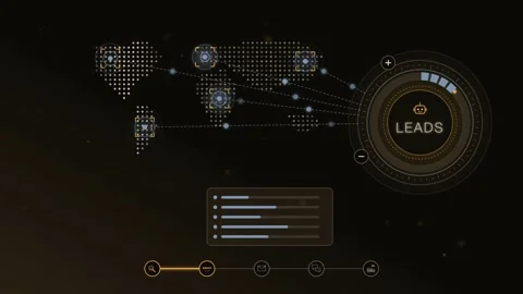 AI Agent Sales Pipeline Visualization Dynamic Data Display Business Analytics Stock Footage 347279429