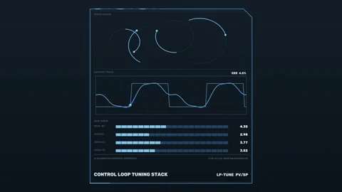 AI Algorithm Control Interface Seamless Loop Stockbeeldmateriaal 342120518