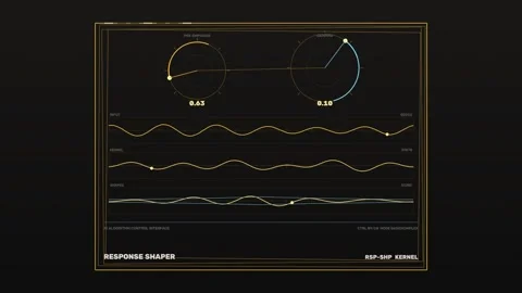 AI Algorithm Control Interface Seamless Loop Stockbeeldmateriaal 342120539