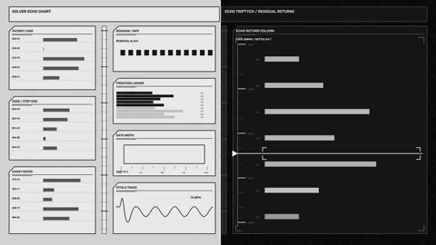 AI Algorithm Control Panel HUD Seamless Loop Stockbeeldmateriaal 342099961