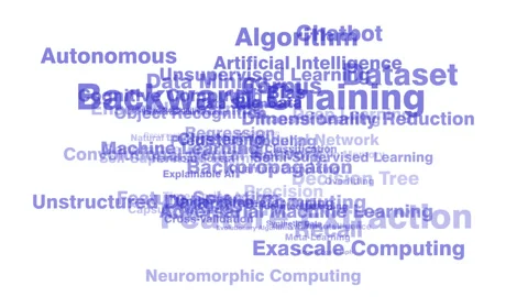 Ai algorithm neural network lettering on white background technology artificial Vídeo Stock 270212198