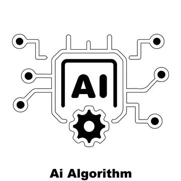 Ai algorithm vector icon design. Stock Illustration