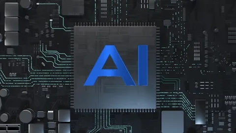 AI algorithms analyze data Stock Footage 266296484