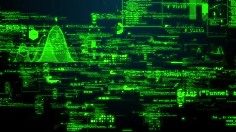 AI Algorithms Expert System Big Data Analysis Stock Footage 270662723