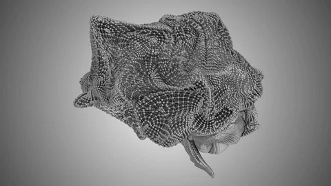 AI and big data processing brain deform neural network abstract design Stock Footage 114854178