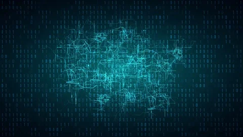 AI And Cloud Concept Stock Footage