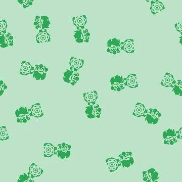 Ai and computing merge quantum computer glyph vector seamless pattern Illustrazione stock