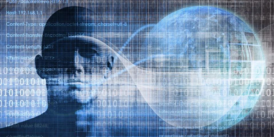 AI and Data Processing for Smart Automation 스톡 사진