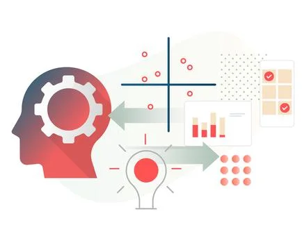 AI and Machine Learning Models for Business Implementation - Stock Illustrati Stock Illustration