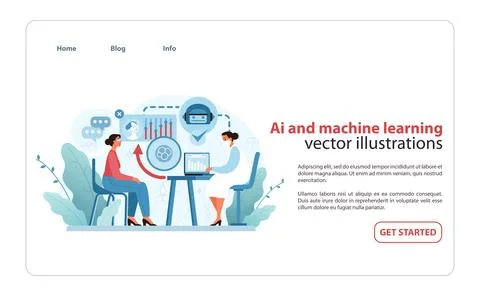 AI and machine learning in skincare illustration. Revolutionizing beauty with イラスト素材