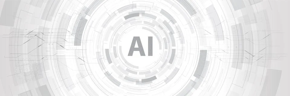 AI Artificial intelligence Abstract background 005 Stock Illustration