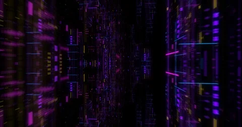 AI artificial intelligence and ML machine learning abstract concept Stock Footage