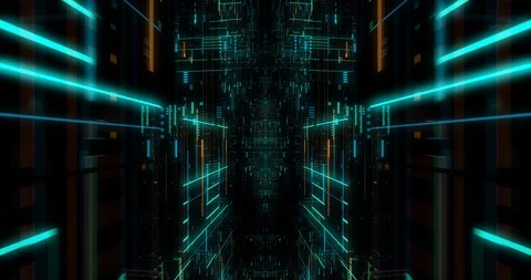 AI artificial intelligence and ML machine learning abstract concept Stock Footage 117727651