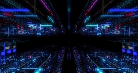 AI artificial intelligence and ML machine learning abstract concept Stock Footage 117968088