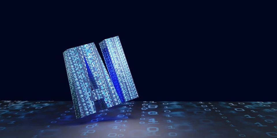 AI artificial intelligence background image network digital computer technolo Stock Illustration