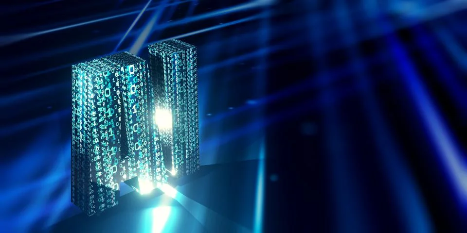 AI artificial intelligence background image network digital computer technolo Stock Illustration