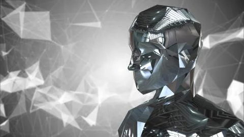 AI Artificial intelligence big data deep learning cloud computing Stock Illustration