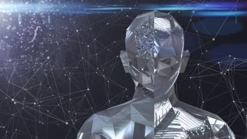 AI Artificial intelligence big data deep learning cloud computing Stock Illustration