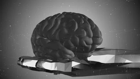 AI Artificial intelligence big data deep learning cloud computing Stock Illustration