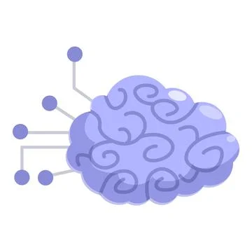 Ai artificial intelligence brain connecting data system neural network digital Stock Illustration