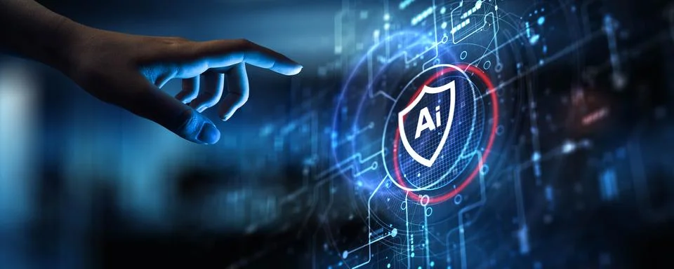 AI Artificial Intelligence for Business Security and Digital Risk Protectio.. Foto stock
