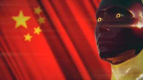 AI Artificial Intelligence in China Concept 2 스톡 일러스트