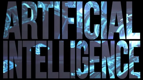 Artificial Intelligence Logos Stock Video Footage 