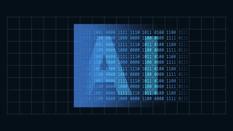 AI Artificial intelligence concept - abstract animated background in 4K Video stock 252188987