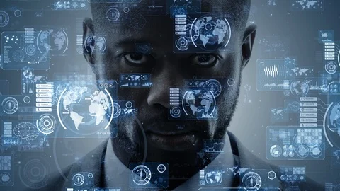 AI (Artificial Intelligence) concept. Deep learning. Stock Footage 127042341