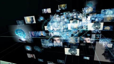 AI (Artificial Intelligence) concept. Stock Footage