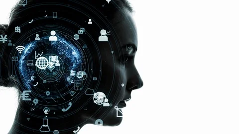 AI (Artificial Intelligence) concept. Stock Footage 103793400